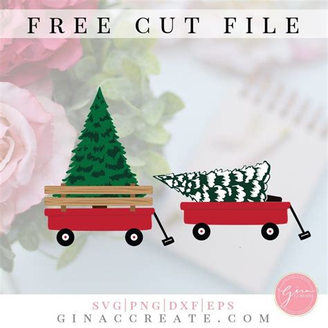 Download Free Classic Wagon Christmas Tree Svg Design Files For Crafts
