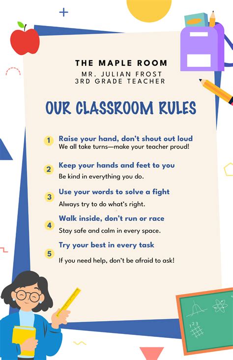 Download Free Classroom Rules cut file with Printable Files Free PSD Mockups
