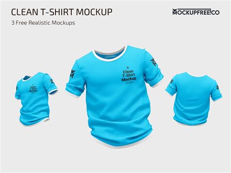 Download Free Clean T-Shirt Mockup PSD Templates Generator