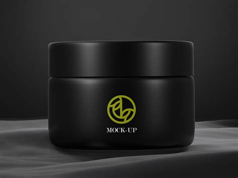 Download Free Clear Cosmetic Jar Mockup PSD Placeit PSD Files