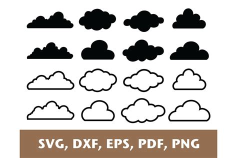 Download Free Cloud SVG, Cloud DXF, Cuttable File For Crafts