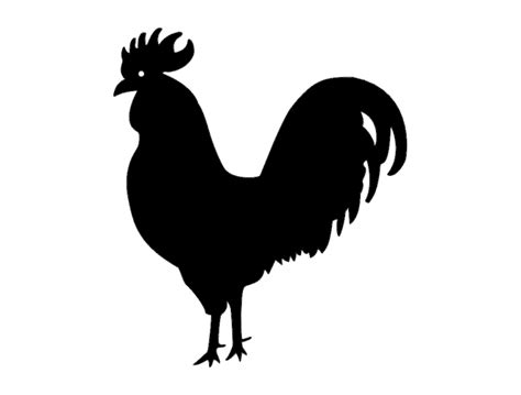 Download Free Cock Rooster Silhouette DXF Files