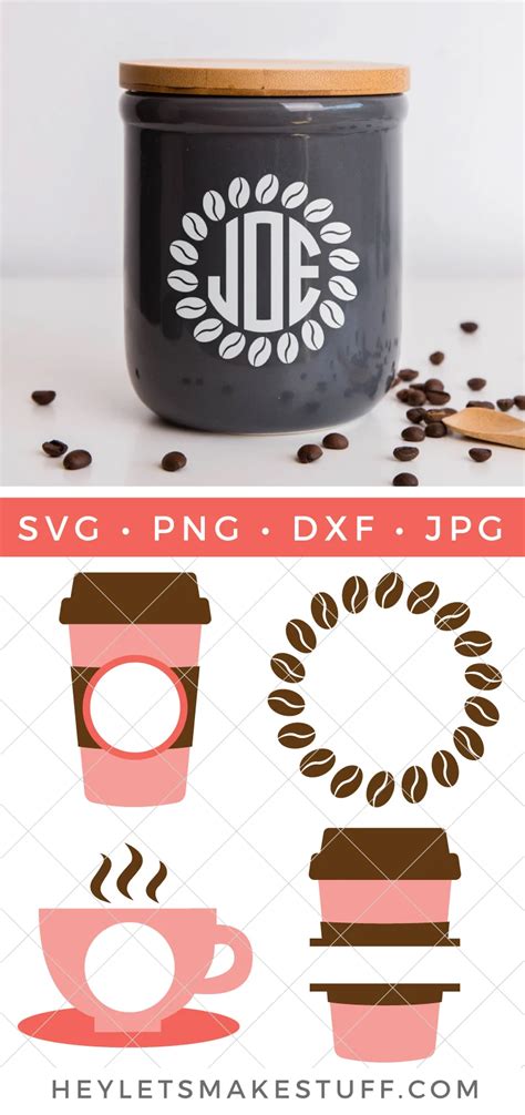 Download Free Coffee, Coffee Monogram Files Cameo