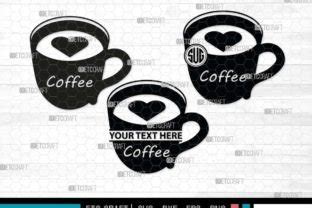Download Free Coffee, Coffee Monogram Files Creativefabrica For Crafts