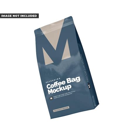 Download Free Coffee Bag With Valve Gold PSD Generator PSD Files