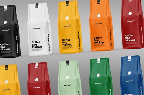 Download Free Coffee Bag With Valve PSD Placeit PSD Files