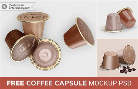 Download Free Coffee Capsule Mockup PSD TIFF Files PSD Files