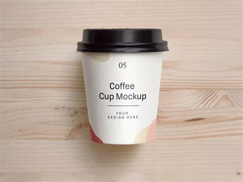 Download Free Coffee Cup Mockup - Front View PSD Generator