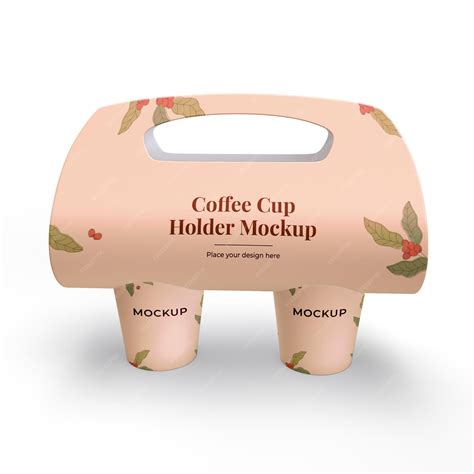 Download Free Coffee Cup With Holder Extra Small PSD Generator
