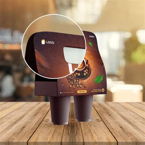 Download Free Coffee Cup With Holder PSD Placeit PSD Files