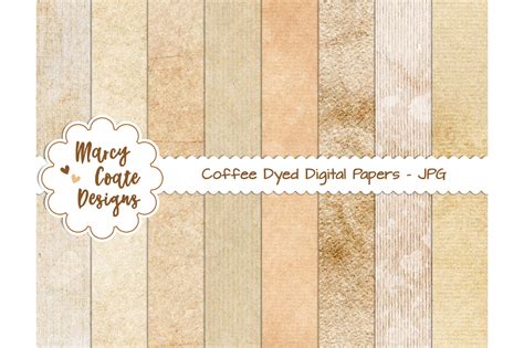 Download Free Coffee Dyed Printable Digital Papers For Crafts