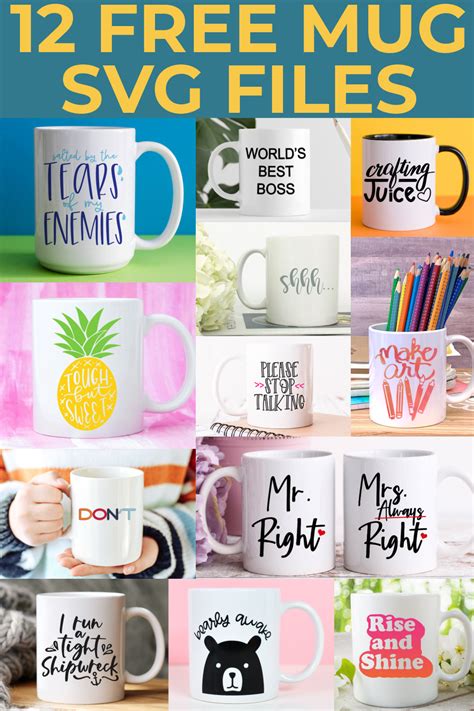 Download Free Coffee Mug Wordart Files For Crafts