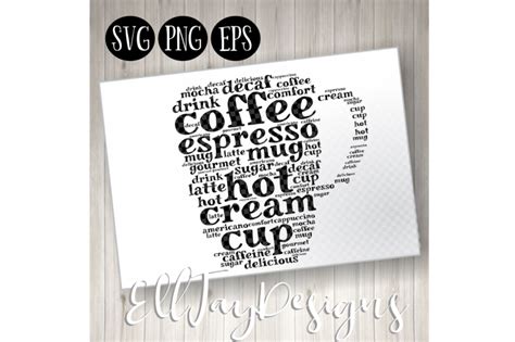 Download Free Coffee Mug Wordart Printable