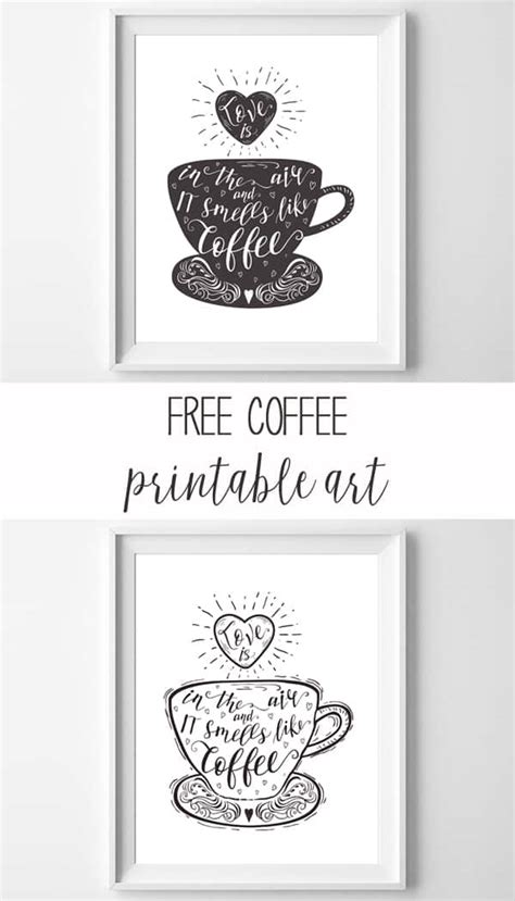 Download Free Coffee Printable