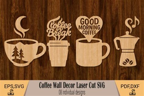 Download Free Coffee SVG Bundle Creativefabrica DXF Files