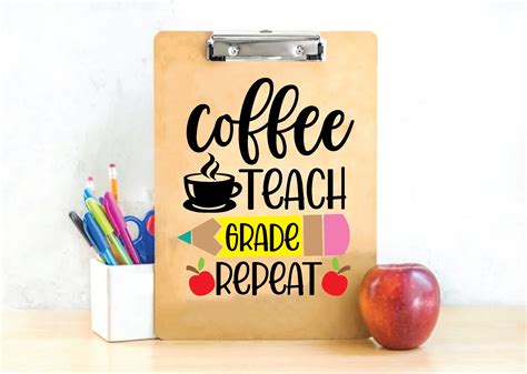Download Free Coffee Teach Grade Repeat Commercial Use For Crafts