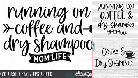 Download Free Coffee and Dry Shampoo Cut Files