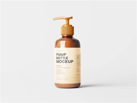 Download Free Color Bottle with Pump Mockup PSD TIFF Files PSD Files