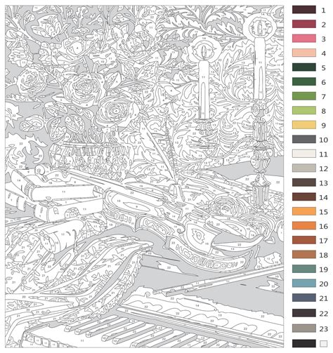 Free Color By Number For Adults For Pc