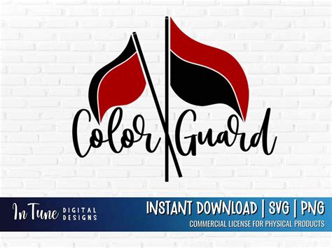 Download Free Color Guard Word Art | Cut File Easy Edite