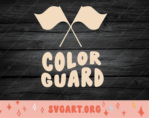Download Free Color Guard Word Art | Cut File Files