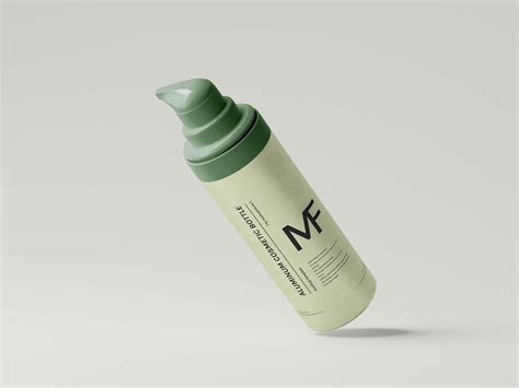 Download Free Color Liquid Airless Pump Bottle Mockup PSD Generator PSD Files