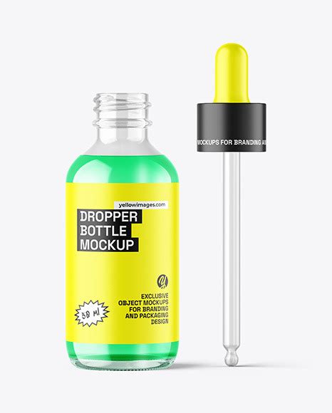 Download Free Color Liquid Glass Dropper Bottle Mockup PSD Free Mockups Yellowimages PSD PSD Files