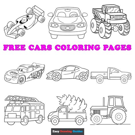 Free Color Pages Cars