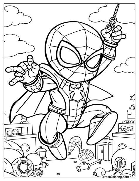 Free Color Pages Spiderman