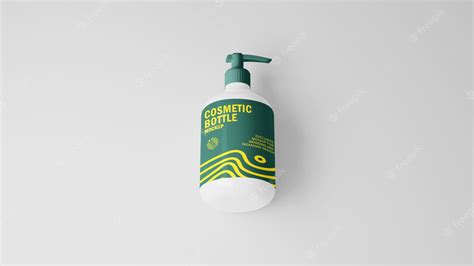 Download Free Color Plastic Cosmetic Bottle with Pump Mockup PSD Free Mockups Yellowimages PSD PSD Files