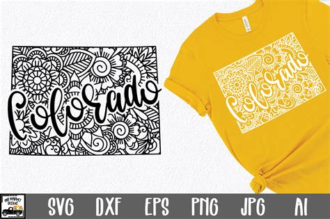 Download Free Colorado State Mandala Clipart Files
