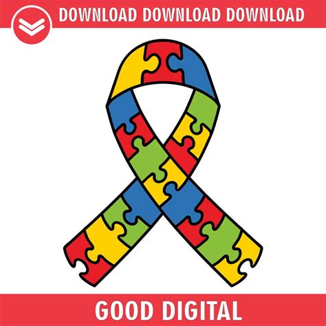 Download Free Colorful Puzzle Autism Awareness Files For Crafts