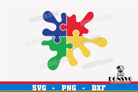 Download Free Colorful Puzzle Autism Awareness Files for Cricut