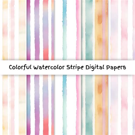 Download Free Colorful Watercolor Patterns For Crafts