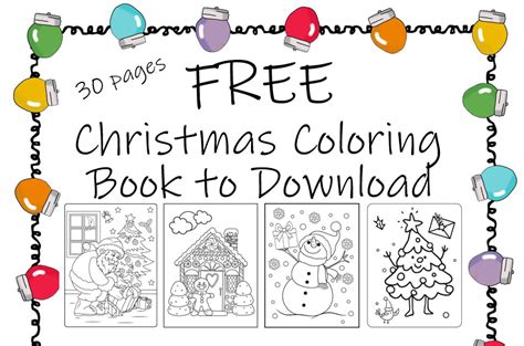 Free Coloring Book Pages Christmas
