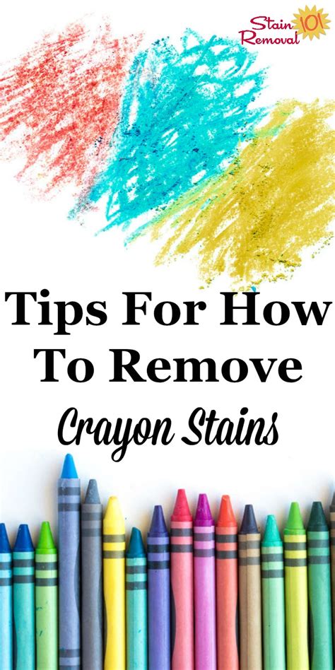 Free Coloring Page Crayon Stain Removal Tips