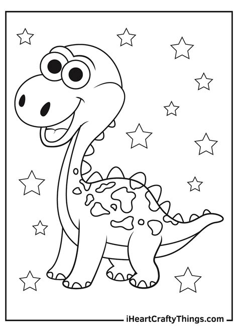 Free Coloring Page Dinosaur