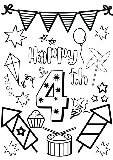 Free Coloring Pages 4th Of July