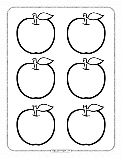 Free Coloring Pages Apples