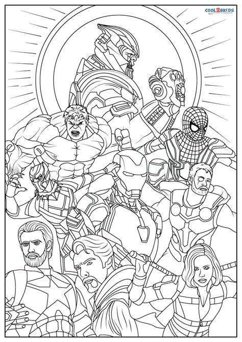 Free Coloring Pages Avengers Infinity War