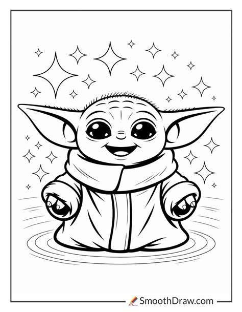 Free Coloring Pages Baby Yoda
