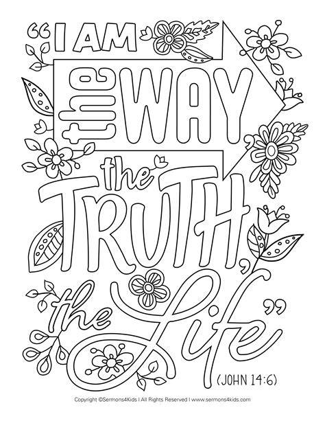 Free Coloring Pages Bible Verses