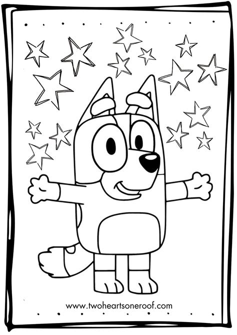 Free Coloring Pages Bluey