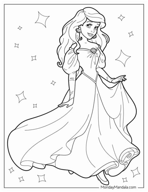 Free Coloring Pages Disney Ariel