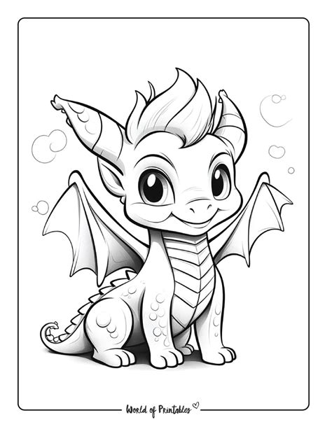 Free Coloring Pages Dragon