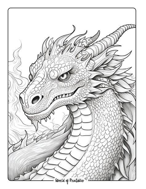 Free Coloring Pages Dragons