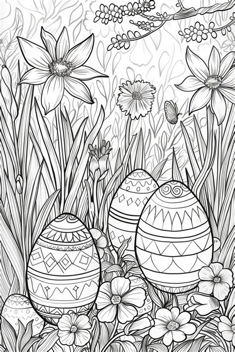 Free Coloring Pages For Adults Easter