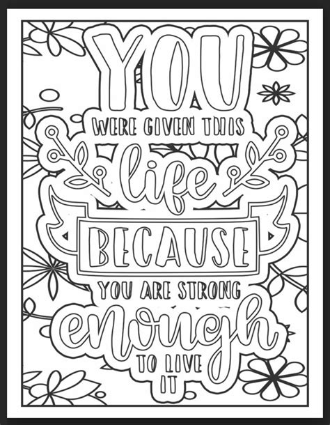 Free Coloring Pages For Adults Quotes