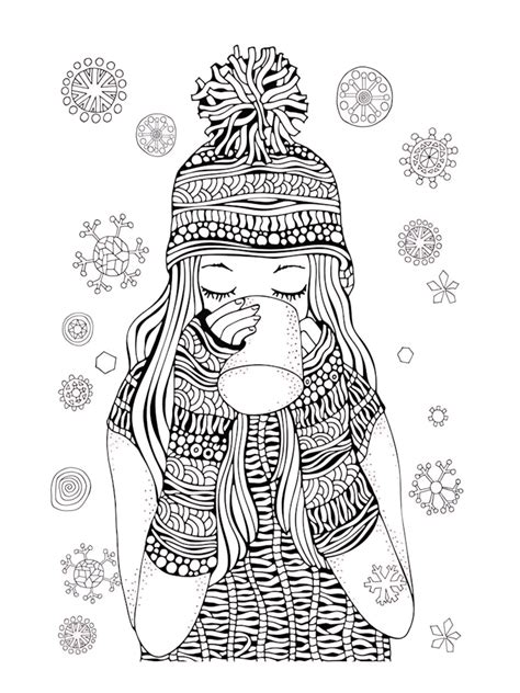 Free Coloring Pages For Adults Winter