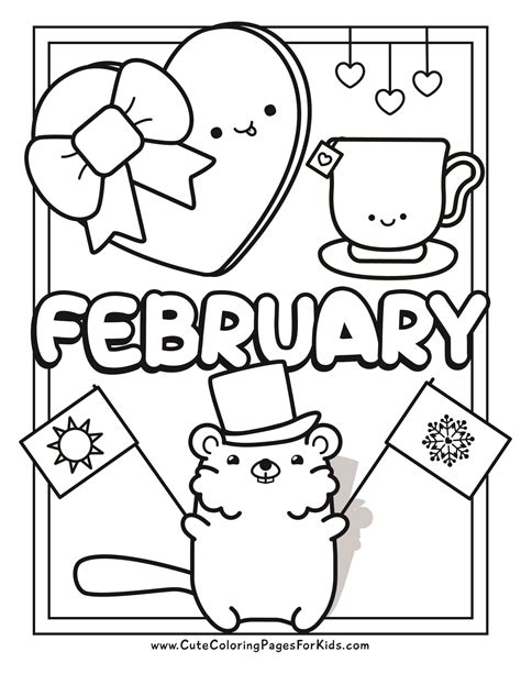 Free Coloring Pages For February